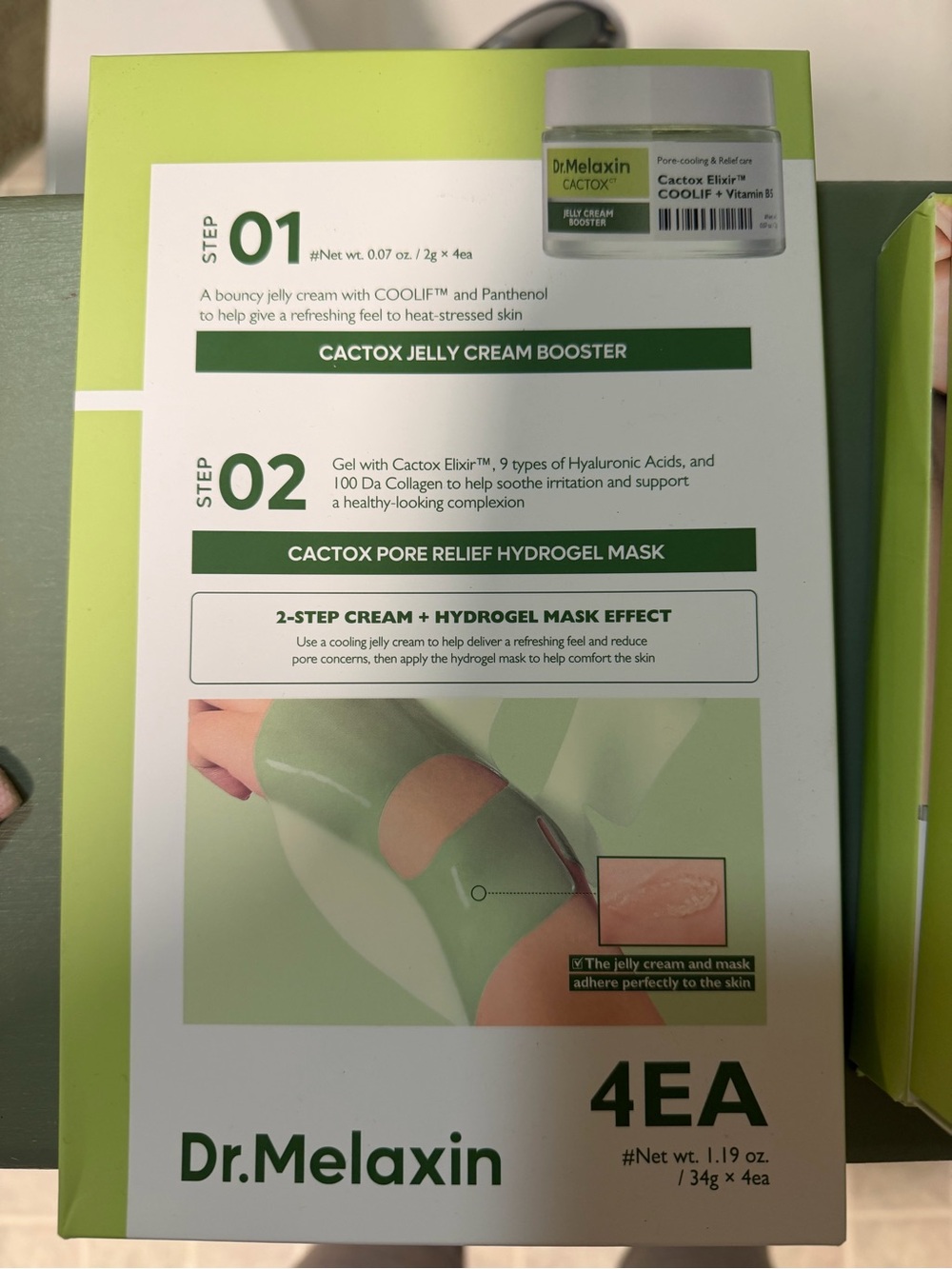 Dr. Melaxin Cactox Pore Relief Hydrogel Mask & Jelly Cream Booster